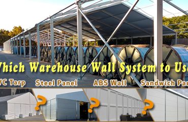 wall system - Sandwich-panel---trapezoidal-corrugate-steel-panel-wall---frame-tent-with-PVC-sidewall---industrial-warehouse-strucutres-for-sale