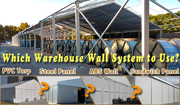 wall system - Sandwich-panel---trapezoidal-corrugate-steel-panel-wall---frame-tent-with-PVC-sidewall---industrial-warehouse-strucutres-for-sale